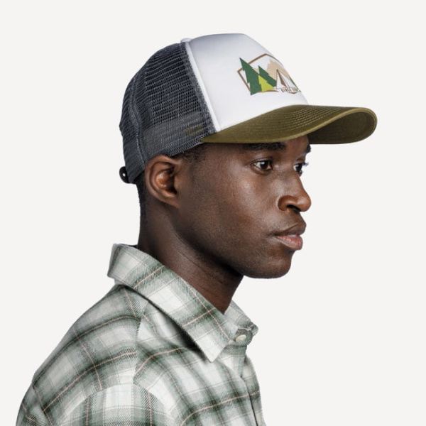 Бейсболка BUFF Trucker Cap (L/XL; Darryl White; Унисекс)